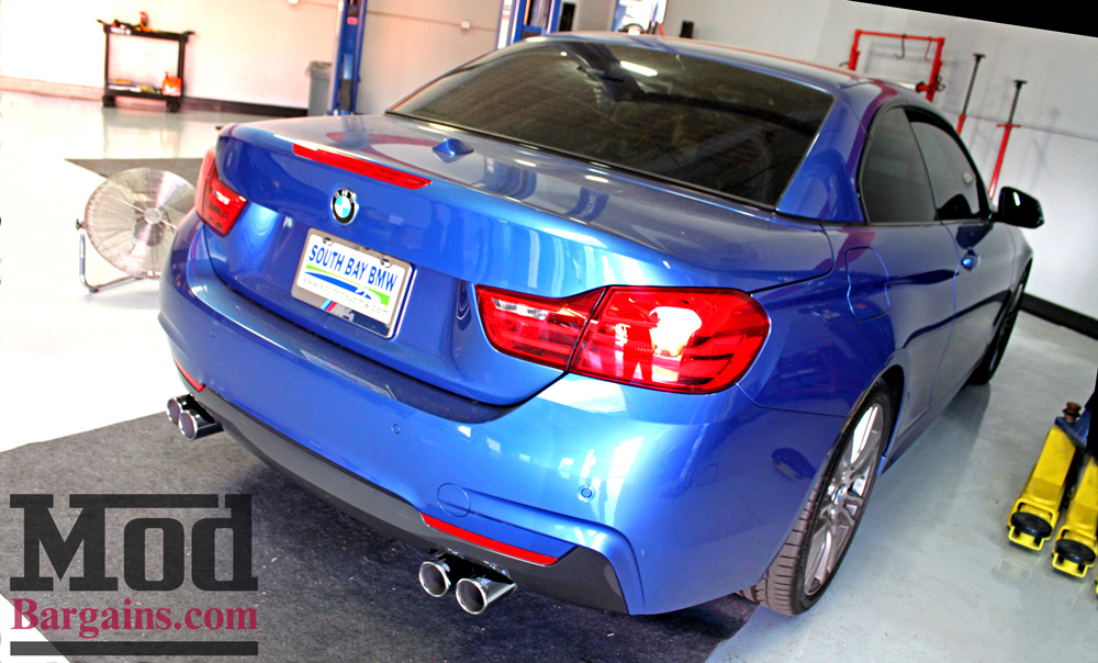 Remus Exhaust for BMW 428i Quad Exhaust with Polished Tips at ModBargains.com Installed 1