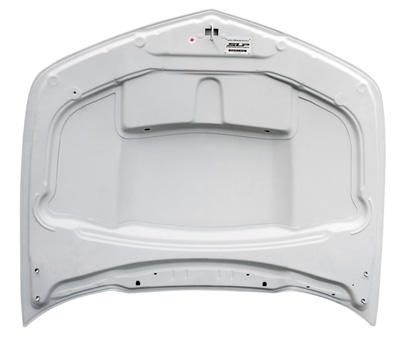 SLP RTM Hood with Functional Scoop and Grill Unpainted Bottom View