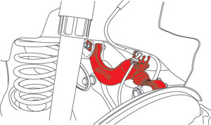 SPC Adjustable Rear Camber Arm - Illustration