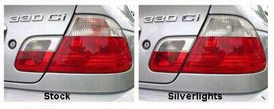 Rear View of Stock vs Silverlights