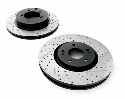 StopTech Drilled/Slotted Rotors: Audi A4/S4 B8