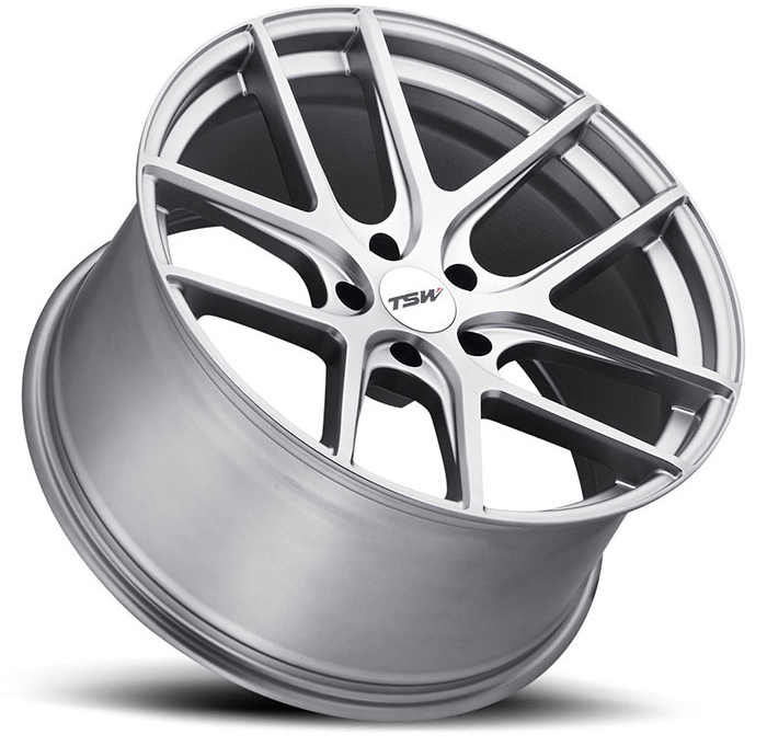 TSW Geneva Wheels in Matte Titanium Silver Ford