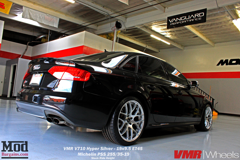 VMR V710 Hyper Silver 5x112 19x9.5 ET45 Michelin Pilot Super Sport 255/35-19 on B8.5 Audi S4