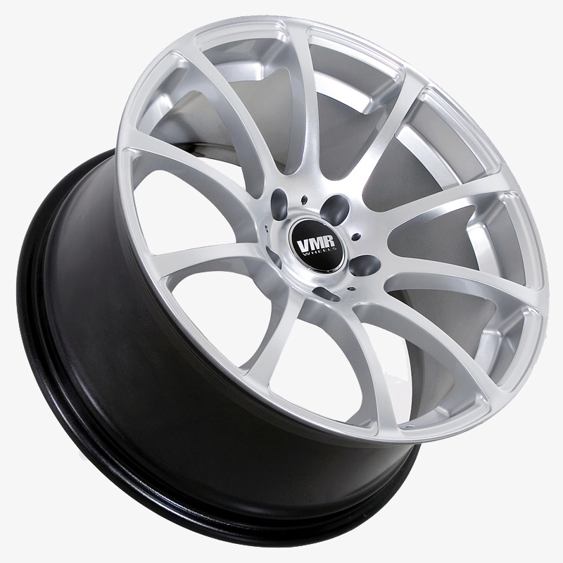 VMR Wheels V701 Advan RS Style Hyper Silver Angled