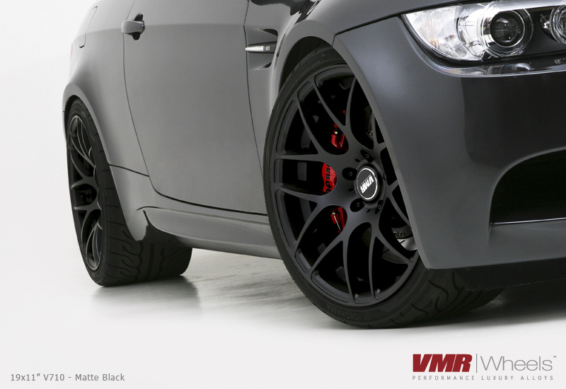 VMR Wheels V710 Matte Black 18inch Non Staggered M3