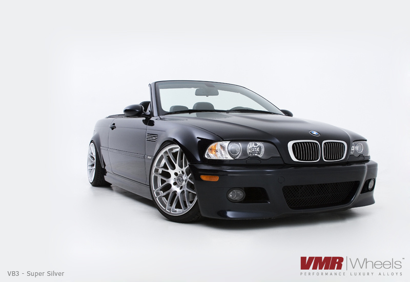 VMR Wheels VB3 CSL Replica 19" Silver on black E46 M3