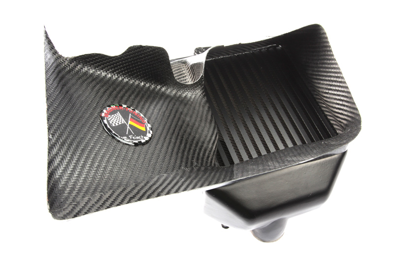 b5 s4 carbon fiber intercooler duct detail