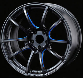 WedsSport SA55M Wheel Black Blue Machining