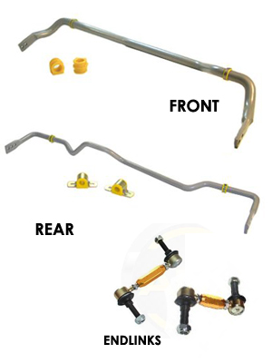 Whiteline 350Z/G35 Suspension Front and Rear Swaybar Package with Endlinks