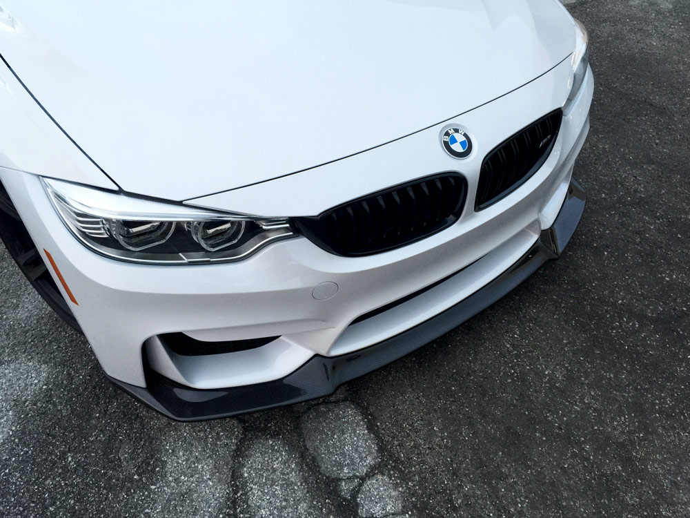 Dinmann Carbon Fiber Aero Front Lip for 2015+ BMW M3 + M4 [F80 / F82]