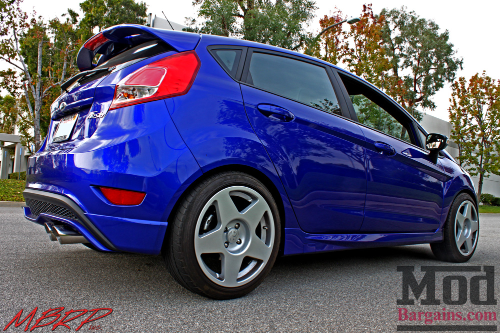 Rear Ford Fiesta ST with Rally White