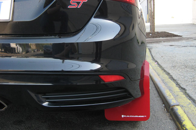 Ford Focus Red Mud Flaps