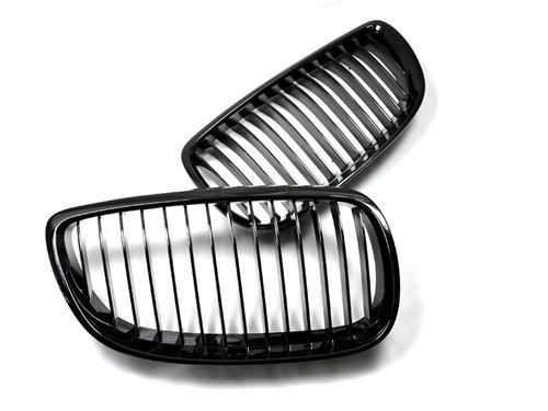 Gloss Black Kidney Grilles For BMW 3 Series 2007-2010 Pre-LCI Coupe