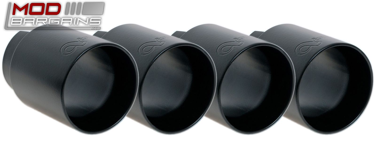 Matte Black Active Autowerke Exhaust tips for OEM F8X muffler