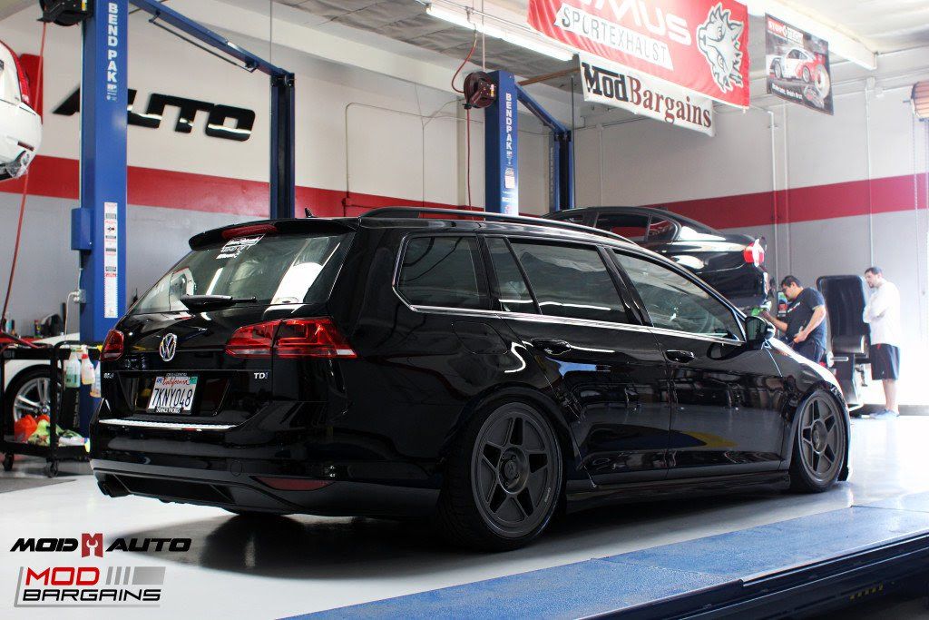 VW Golf Sport Wagon with Carbon Grey fifteen52 tarmac R43 wheels Rear