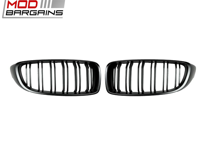 Autotecknic Dual Slat Front Grille 2013+ BMW 4-Series M3 F32/F36 F80 F82/83 (BM-0175-DS-MB)