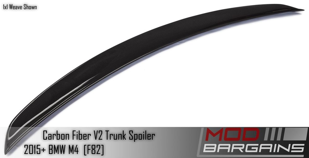 Carbon Fiber Trunk Spoiler For 2014+ BMW M4 [F82] V2 BMTS8X03