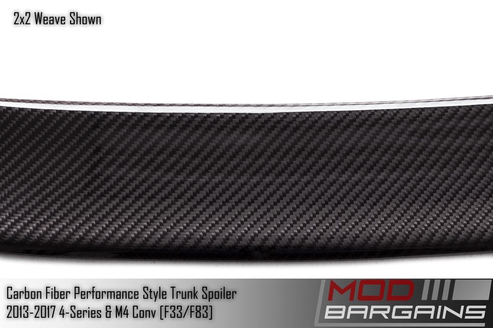 Carbon Fiber Trunk Spoiler Detail BMTS3301