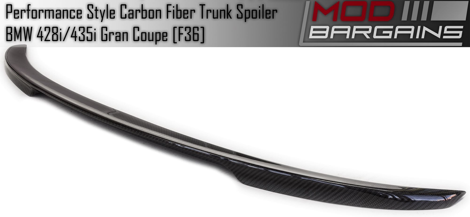 Carbon Fiber Performance Style Trunk Spoiler for BMW F36 BMFTS3601