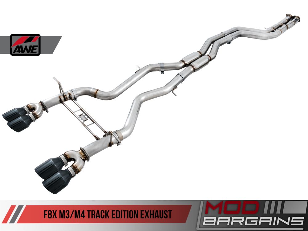 AWE F8X M3/M4 Track Edition Exhaust 1310-11018, 3015-42080, 3015-42082, 3015-43084, 3015-43086, 3820-11010, 3815-11010, 3020-42050, 3020-42052, 3020-43058, 3020-43060