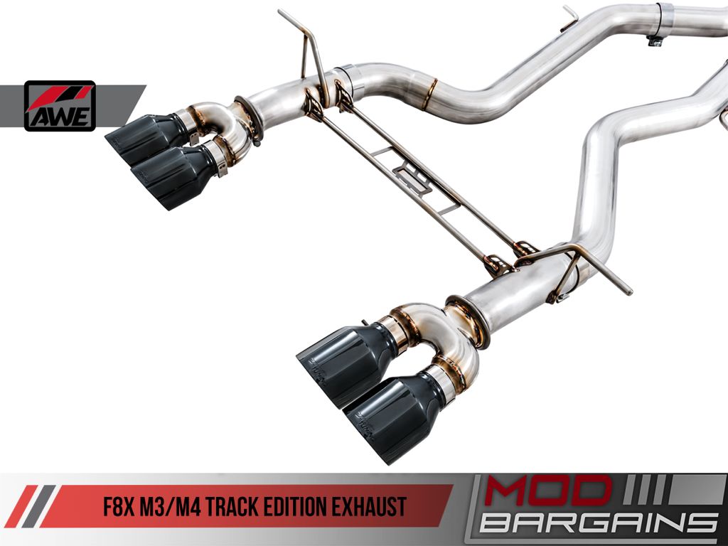 AWE F8X M3/M4 Track Edition Exhaust 1310-11018, 3015-42080, 3015-42082, 3015-43084, 3015-43086, 3820-11010, 3815-11010, 3020-42050, 3020-42052, 3020-43058, 3020-43060