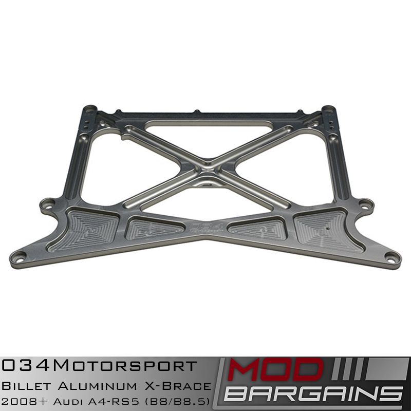 034Motorsport Billet Aluminum X-Brace for Audi B8/B8.5 Vehicles