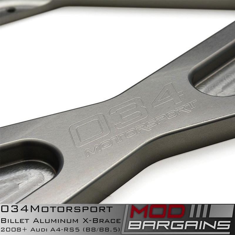 034Motorsport Billet Aluminum X-Brace CNC Logo