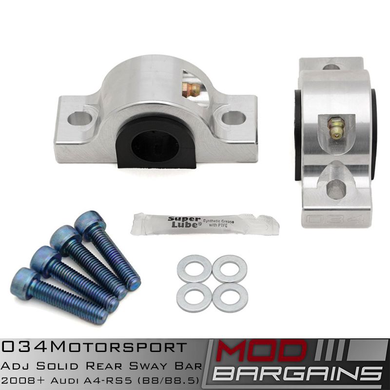 034Motorsport Adjustable Solid Rear Swaybar Brackets with Zerk Fittings