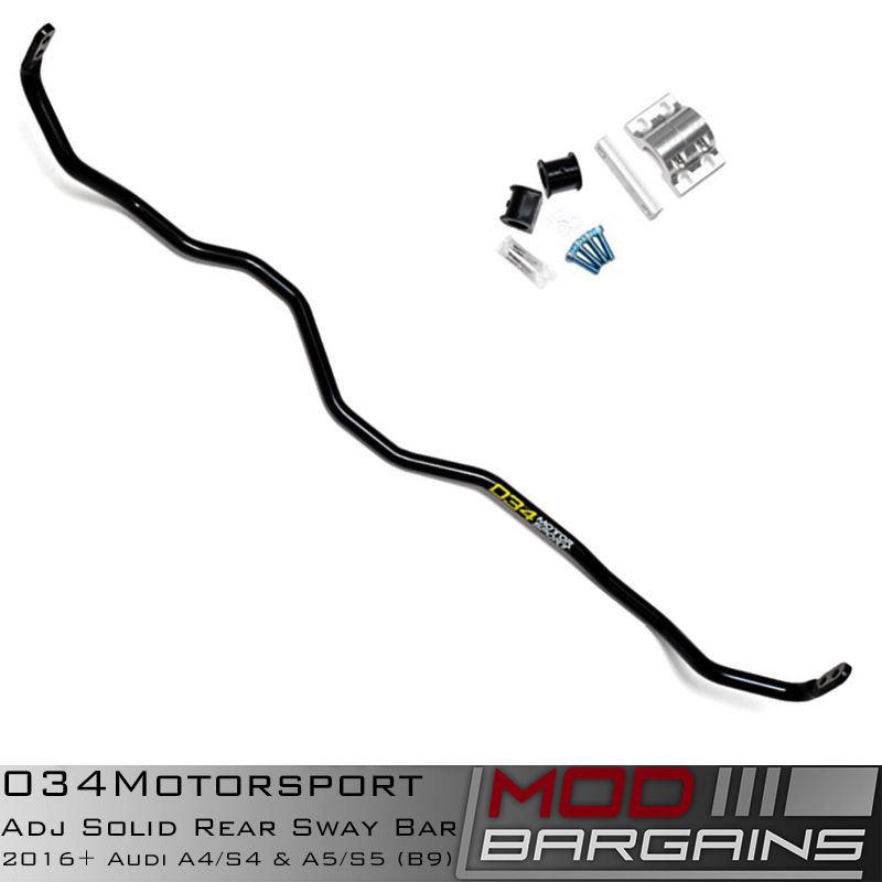 034Motorsport Adj Solid Rear Swaybar for Audi B95 Vehicles 034-402-1010