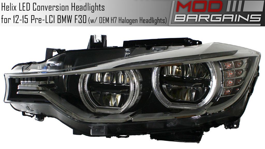 20122015 BMW (PreLCI) F30/F32 3&4 Series Helix LED Headlight Conversion