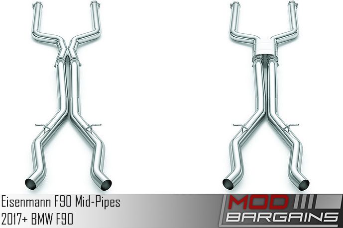 Eisenmann Exhaust Non-Resonated & Resonated Midpipe Options for BMW F90 M5