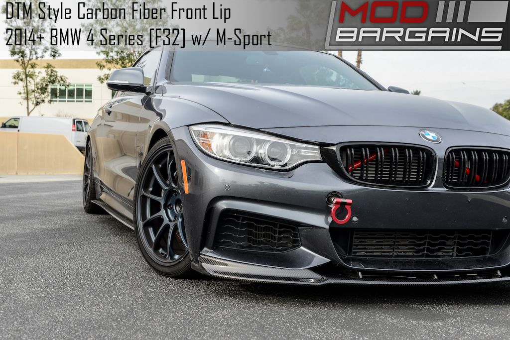 DTM style Carbon Fiber Front Lip for BMW 4 Series w/ M Sport [F32