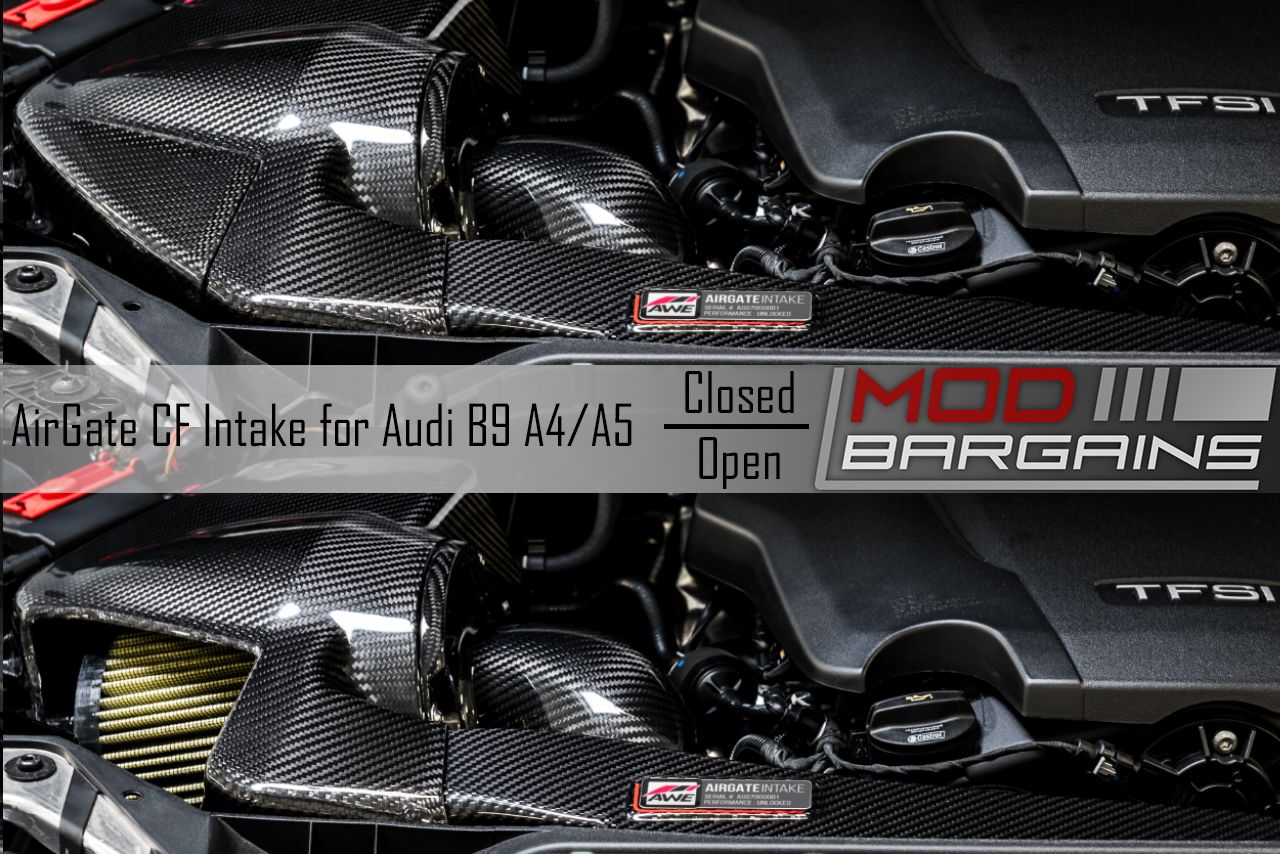 AWE AirGate Carbon Fiber Intake 2016+ Audi B9 A4 and 2017+ Audi B9 A5 With Lid