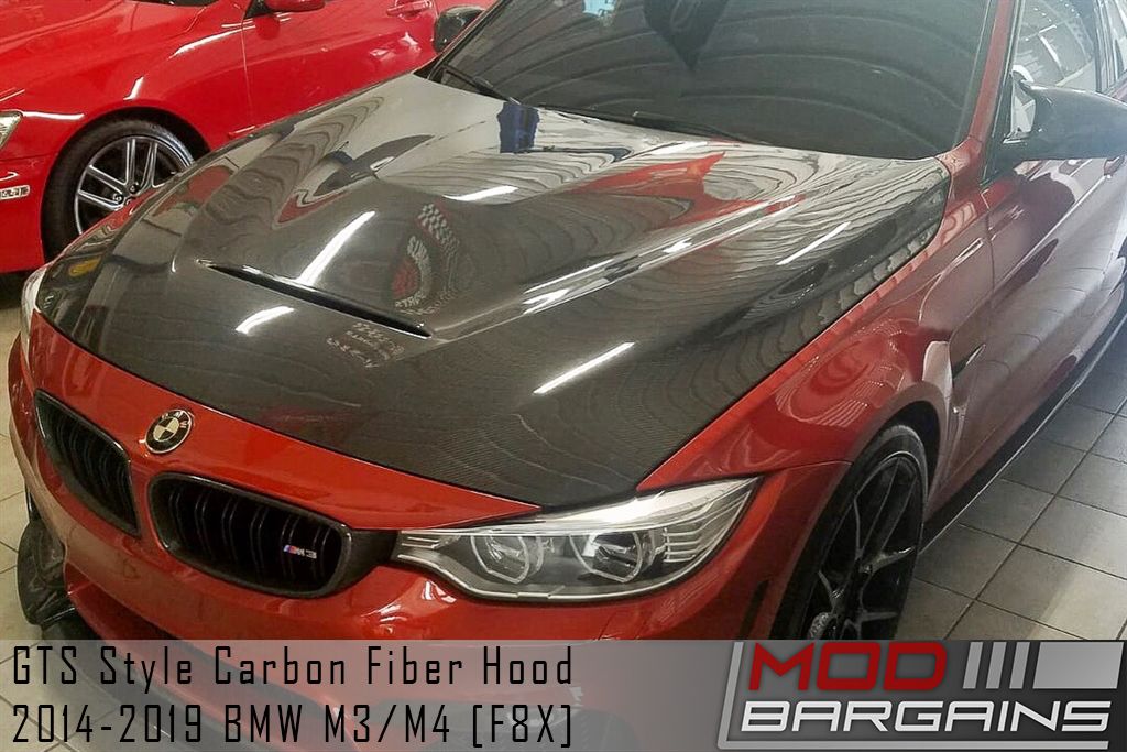 GTS Style Carbon Fiber Hood for BMW M3 & M4 Vehicles F80/F82/F83 F8X BMHD8X01