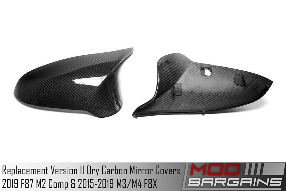 Dry Carbon V2 Mirror Covers for F8X M3/m4 and F87 M2 Comp ATK-BM-01393