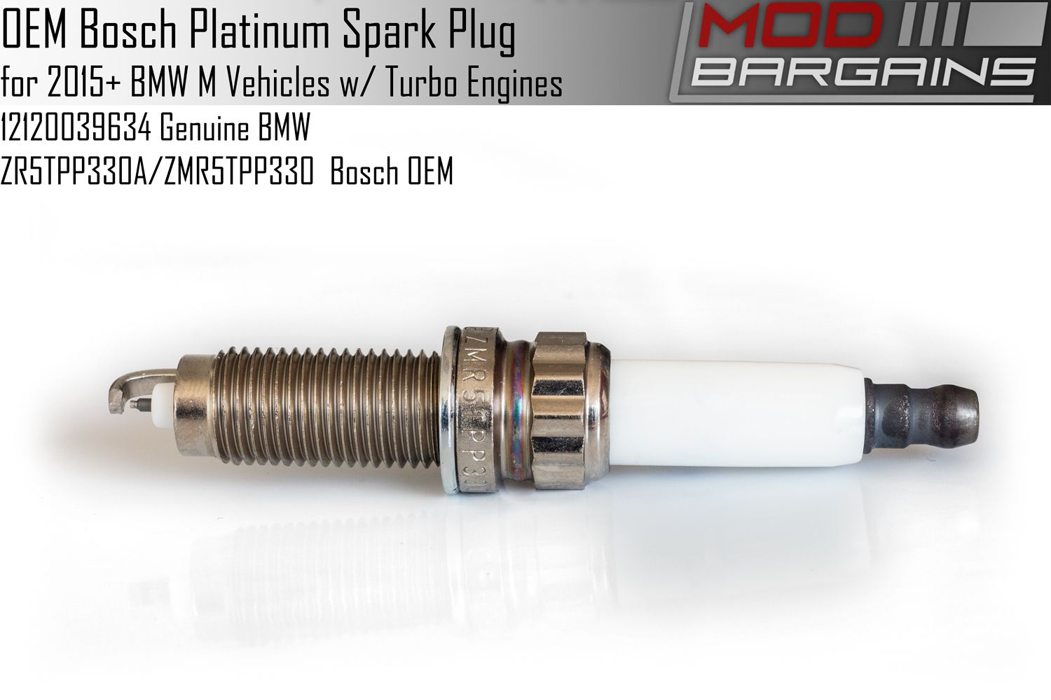 thumbnail image 2 of 6x Bosch Double Platinum Spark Plugs For BMW F20 M135i 3.0L 2012-2016 – Made In Germany 2 of 2