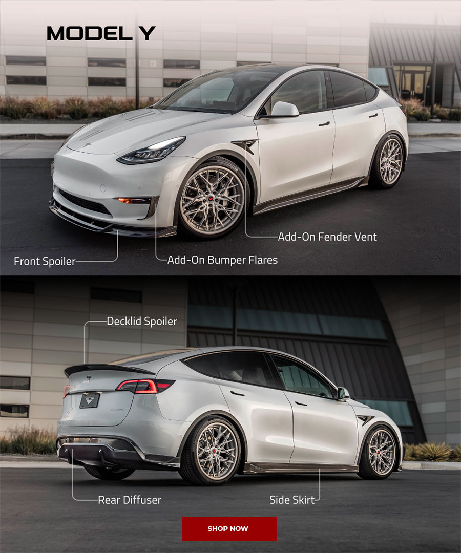 Tesla Model Y Aero Add-On Fender Vents