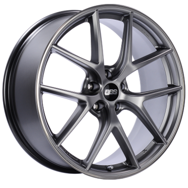 BBS CH-R 20x10.5 5x112 ET25 Satin Black Polished Rim Protector Wheel -82mm PFS/Clip Required main image 1