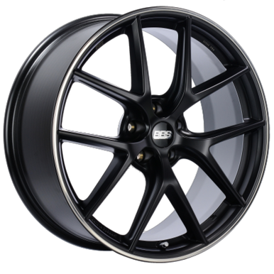 BBS CH-R 18x8.5 5x112 ET38 Brilliant Silver Polished Rim Protector Wheel -82mm PFS/Clip Required