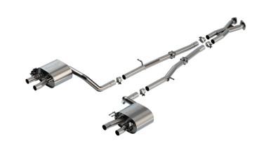 Borla 22-23 Kia Stinger 3.3L V6 Turbo 2.25in Pipe Dia Dual Split Rear ...