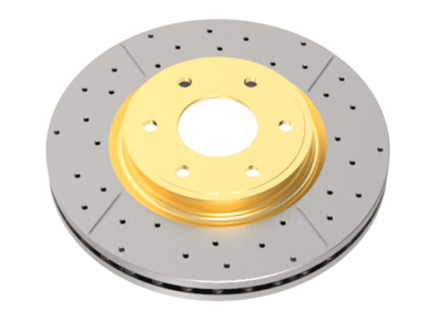 DBA Rear Drilled & Slotted Street Series Rotor | Mazda 3 (04-05) / MazdaSpeed3 (06+) (DBA2957X)