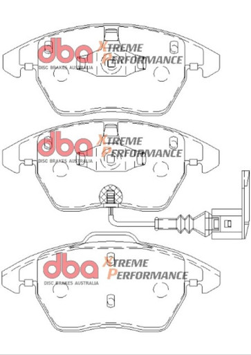 DBA Front RP Performance Brake Pads | Volkswagen GTI (06-13) (DB1849RP)