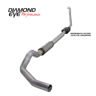 Diamond Eye KIT 5in TB SGL SS: 00-03 FORD 7.3L F250/F350 main image 0