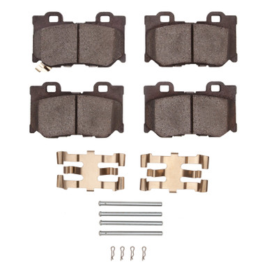 R1 08-25 Infiniti G37 Rear Semi Met Pads & Hardware Kit - ModBargains