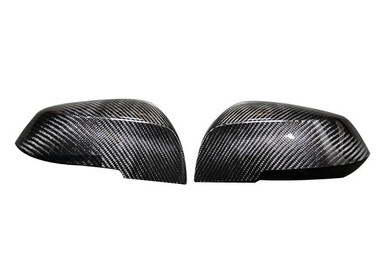 Pair of M3 Look Mirror Covers Carbon Fiber Fit for BMW F30 13-17 Sedan