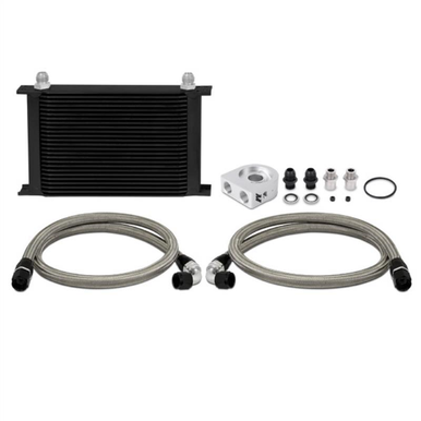 Mishimoto Universal 19 Row Oil Cooler Kit, Black - MMOC-ULBK