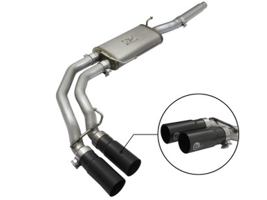 aFe 49-43079-B Rebel Series 3 IN to 2-1/2 IN 409 Stainless Steel Cat-Back Exhaust System