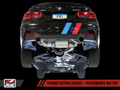 AWE Touring Edition Axle Back Exhaust for BMW F3X 340i / 440i - Chrome