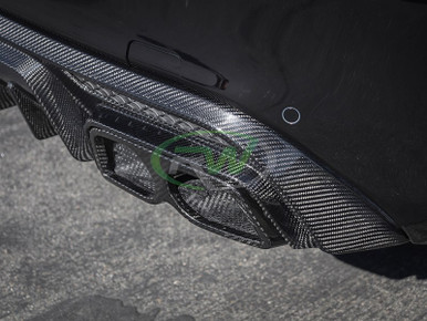 RW Carbon Mercedes W211 E63 AMG Godhand Style Front Lip