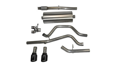CORSA Sport, Touring / 3.0 in Cat-Back SSE 4 in Twin Tips | Silverado/Sierra 5.3L (14848BLK)